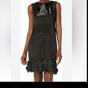 LM Collection Black Bow Hem Cocktail Dress – Size 8 (NWT)
